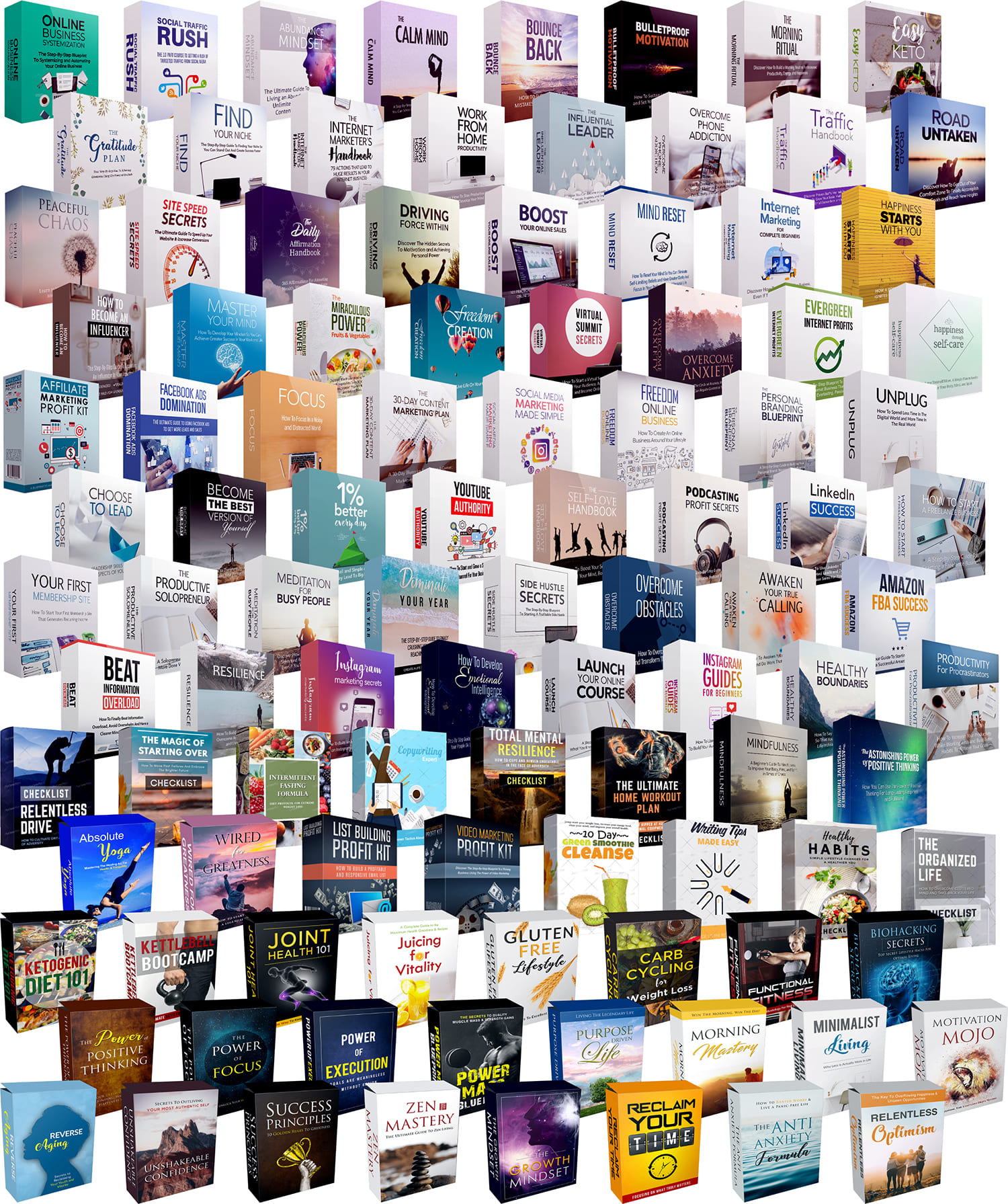 100+ High-Quality Digital Products with Master Resell Rights